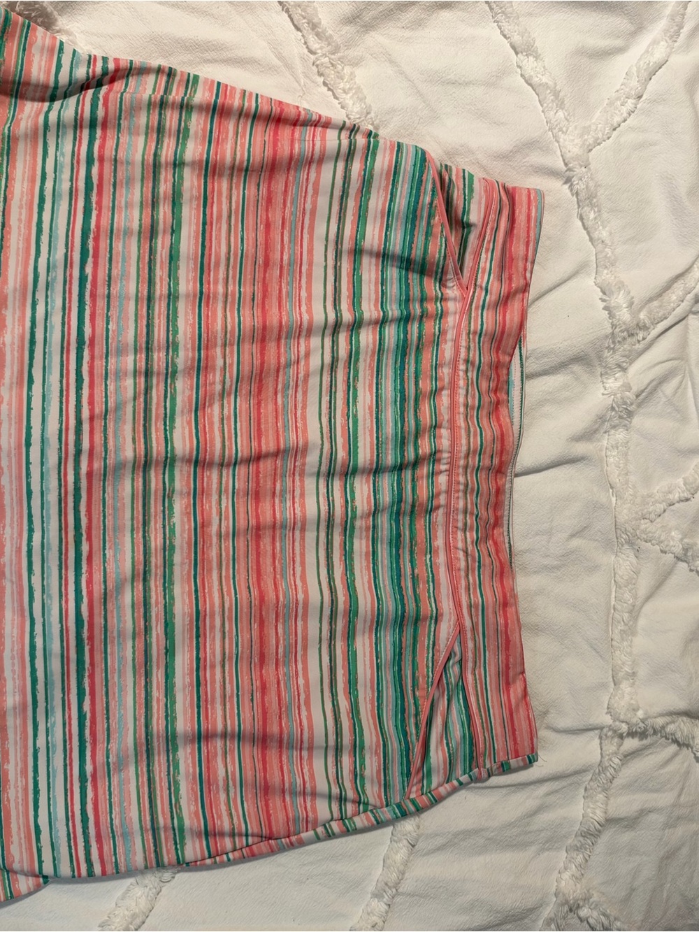 Ruby Rd. Coral & Teal Striped Women’s Skort